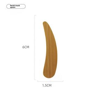 ملعقة هلال من خشب البامبو ، ملعقة صغيرة للآيس كريم ومستحضرات التجميل ، ملعقة صغيرة ، عصا لأدوات المكياج العابرة للحدود - Product Image 6