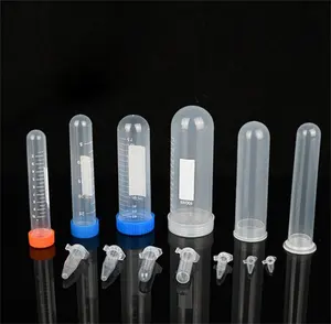 Tubo de centrífuga de fundo cônico micro 1,5 ml 2 ml 2 ml 5 ml 10 ml para uso em laboratório
