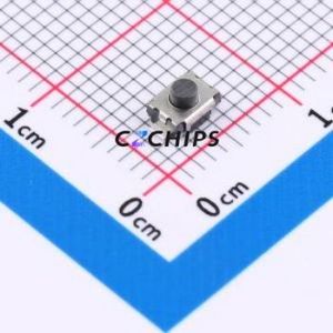 TS-1088R-02526 Tactile Switch SMD,3x4mm Switch Single Pole Single Throw Round Button Vertical Mount 3.9mm - Product Image 1
