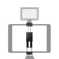 Clip de sécurité rétractable pour téléphone portable 65-185 mm avec griffe porte-accessoire universelle, support trépied pour tablette et téléphone, pince à ressort en plastique