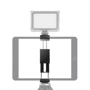 คลิปหนีบโทรศัพท์มือถือแบบยืดหดได้ 65-185 มม. พร้อมฐานตั้งกล้องแบบ Hot Shoe สำหรับแท็บเล็ตและโทรศัพท์มือถือทั่วไป ที่ยึดแบบสปริงพลาสติก - Product Image 5