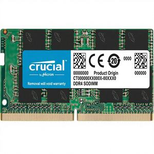 Mémoire pour ordinateur portable <span class=keywords><strong>Crucial</strong></span> 16 Go <span class=keywords><strong>DDR4</strong></span> <span class=keywords><strong>3200</strong></span> MT/S (PC4-25600) CL22 DR X8 SODIMM non tamponnée 260 broches - CT16G4SFD832A en stock - Product Image 1