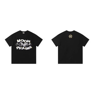 Nueva Camiseta de Manga Corta con Cuello Redondo, Diseño de Letras B P, Algodón, Sin Arrugas, Corte Holgado - Product Image 1