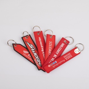 Llavero Promocional de Moda con Logotipo de Marca, Etiqueta Personalizada 'Take Off Before Flight', Etiqueta Bordada para Publicidad - Product Image 2