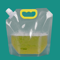 Sacs d'emballage liquides en plastique transparent de qualité alimentaire personnalisés en gros 1,5L/2,5L/5L rectangulaires à bec verseur pour bière et lait