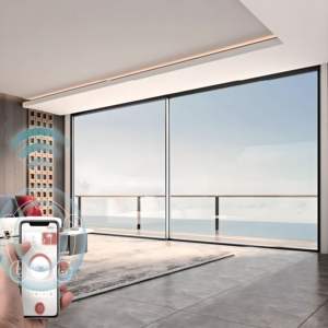 Grande porte coulissante en verre automatique d'impact d'ouragan pour l'entrée extérieure de bâtiment <span class=keywords><strong>commercial</strong></span> de supermarchés - Product Image 2