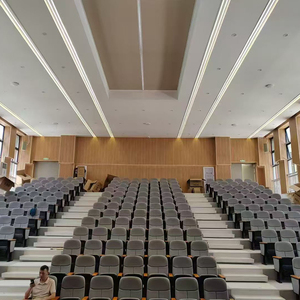 Laaggeprijsde Sponsstof Opvouwbare Bioscoopstoelen Van De Leverancier Universitaire Auditorium Stoelen Kerkstoelen - Product Image 2