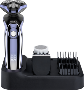 ماكينة حلاقة كهربائية ثلاثية الشفرات FK-8600 للرجال مقاومة للماء مع شاحن سيارة، طقم العناية الشخصية متعدد الوظائف 4 في 1 - Product Image 3