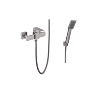 Ensemble de robinetterie de douche encastrée en acier inoxydable pour salle de bain, système de douche mural à effet pluie, mitigeur de baignoire