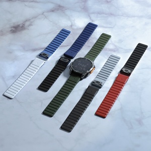 <span class=keywords><strong>Bracelet</strong></span> en silicone magnétique pour <span class=keywords><strong>Garmin</strong></span> Fenix 7/7X/6/6X Pro/5X/5 Pro Quick Fit 22/26mm <span class=keywords><strong>Bracelet</strong></span> de luxe pour Gen 2/Enduro 2/Descent Mk1 - Product Image 5