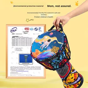 กลอง<span class=keywords><strong>มือ</strong></span>แอฟริกันสำหรับโรงเรียนประถมศึกษาเด็กอนุบาลการแสดงพิเศษสำหรับผู้ใหญ่แบบพกพา8-10นิ้วห้องอลูมิเนียม - Product Image 2