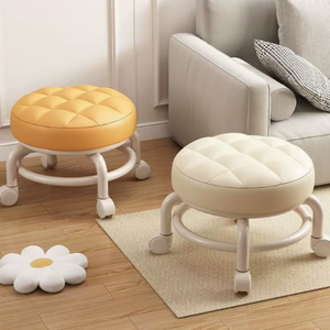 Tabouret pivotant moderne pour la maison, à roulettes universelles en PP, pour enfants, déménagement, travaux ménagers, sécurité dans la salle de bain - Product Image 5