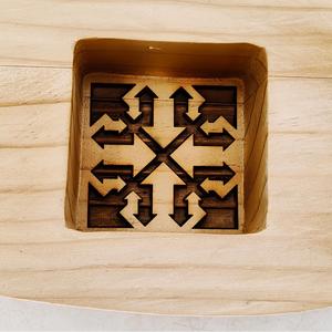 Moule à <span class=keywords><strong>pâtisserie</strong></span> en bois, moule en bois carré sculpté, moule à gâteau de lune de presse, moule à biscuits et à gâteau du Moyen-Orient, cuillère à moule à biscuits - Product Image 5