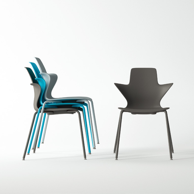 ANSI/BIFMA Standard Unique Plastic Modern Stackable Restaurant Dining Chair