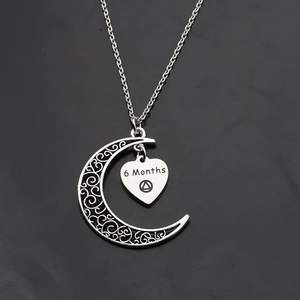 Collar con Colgante de Plata de Ley 925 para Aniversario de Sobriedad, Regalo de Recuperación de Alcohol de 6 Meses/1/2/3 Años para Guerreros que se Mantienen Sobrios - Product Image 3