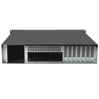 Châssis de serveur industriel rackable 2U MACASe K245DF d'occasion avec alimentation redondante, support carte mère ATX, 7 emplacements PCIe, 5x3.5/6x2.5 HDD pour DVR