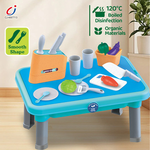 Ensemble de <span class=keywords><strong>cuisine</strong></span> d'imitation pour enfants Chengji, jouets éducatifs pour bébés filles, outils de découpe, accessoires de <span class=keywords><strong>cuisine</strong></span> et aliments - Product Image 3