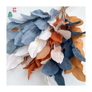 大きなポメロの葉結婚式の装飾安いシルクの葉メーカー卸売直接販売人工シルクの花