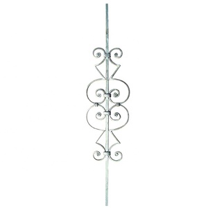Sandblasted Trung Quốc Nhà Máy Giá Rèn Sắt Hàng Rào Bộ Phận Rèn Thép Balusters - Product Image 6