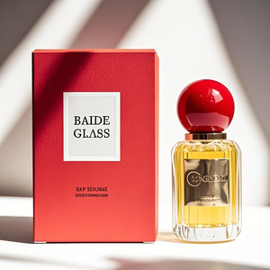 New Arrival Clear Mini Perfume Glass <b>Bottle</b> Empty Pump Crimp Silver Cap Spray <b>Small</b> Round 30ml Perfume <b>Bottle</b> - Product Image 3