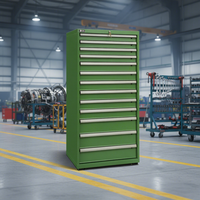 Armoire de rangement d'outils robuste Rochshell OEM OBM en acier laminé à froid avec 13 tiroirs, mobilier d'atelier