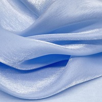 Non Transparent 100% Polyester Cristal Soie Brillant Lustre Liquide Satin Gaza Organza Shimmer Tissu pour Filles Lolita Doublure