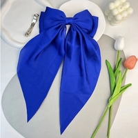 Épingle à cheveux élégante en satin pour filles, couleur unie, accessoires pour cheveux longs
