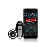 Akıllı Telefon Araba Anahtarı ile Akıllı Anti Hırsızlık Anahtarı Bir Düğme Basma Start Pasif Anahtarsız Giriş Araba Alarm