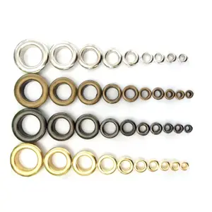 YYX Wholesale Metal Curtain Tape Eyelet Grommets 1.5 To 40mm Metal Eyelets And Grommets With Washers