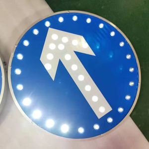 لافتات تحذير مرورية من الألمنيوم تعمل بالطاقة الشمسية، إشارات طرق من مصنّع بخبرة تزيد عن 15 عامًا - Product Image 5