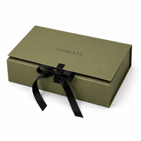 Boîte cadeau de luxe personnalisée avec ruban, fermeture magnétique, boîte d'emballage rigide en papier pour parfums, cosmétiques, cadeaux