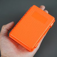 Selco nouvelle boîte à mouches ABS Orange accessoires de pêche de plus grande taille pour lac et rivière pour leurres à mouche en eau salée