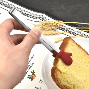 Pinzas de Cocina Pequeñas y Creativas de Silicona Antideslizantes y Anti-Quemaduras, Pinzas de Acero Inoxidable para Azúcar y Alimentos - Product Image 4