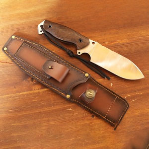 Couteau de poche en acier inoxydable à haute teneur en carbone personnalisable OEM, motif gravé, manche en bois pour le bricolage, le camping en plein air, la chasse et la survie - Product Image 5