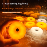 Mini lampe LED pour sac à main, armoire, lecture, type C rechargeable, contrôle tactile, luminosité réglable, lumière de sac, 360 degrés, magnétique
