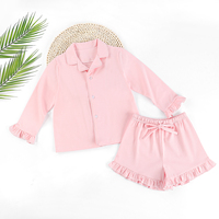 Puresun Usine En Gros Confortable À Manches Longues 100% Coton Biologique Printemps Imprimé Enfants Chemise De Nuit Vêtements De Nuit Filles Personnalisées