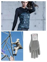 Fil conducteur en polyester et acier inoxydable pour vêtements de travail antistatiques et gants tactiles