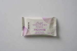 SAMAH Waffles de Camote Morado 18g x 20uds Bajo Índice Glucémico Snack Dietético Sin Aceite Postre Horneado Brunch Portátil Venta al por Mayor a Granel - Product Image 2