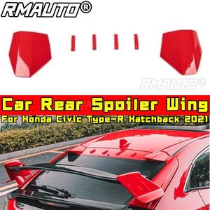 Alerón trasero para coche, alerón de maletero, alerón de techo, kit de carrocería para Honda Civic Type-R Hatchback 2021, accesorios para coche - Product Image 2