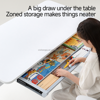 Chaise de bureau ergonomique pour enfants VSUCH, réglable en hauteur, en bois, avec roulettes et dossier bibliothèque