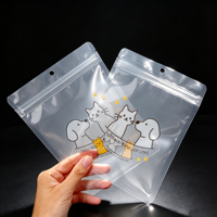 Sachet auto-scellant pour aliments lyophilisés pour chats, aliments pour chiens, friandises pour animaux de compagnie, bâtonnets de viande, friandises à mâcher dentaires, sachet stand-up pour boucherie