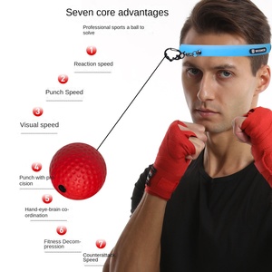 Bola <span class=keywords><strong>de</strong></span> velocidad <span class=keywords><strong>de</strong></span> reacción <span class=keywords><strong>de</strong></span> <span class=keywords><strong>boxeo</strong></span> montada en la cabeza <span class=keywords><strong>para</strong></span> niños adultos, Bola <span class=keywords><strong>de</strong></span> velocidad mágica <span class=keywords><strong>para</strong></span> entrenamiento, entretenimiento <span class=keywords><strong>de</strong></span> entrenamiento físico - Product Image 2