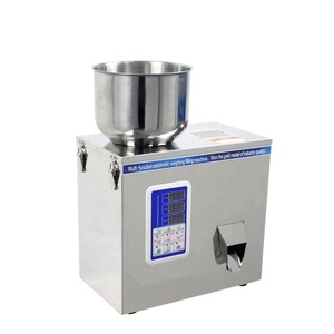 Machine de pesage et de remplissage automatique à vibration pour poudres et granulés, capacité 1-200g, pour table de travail - Product Image 1