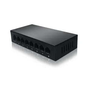 OEM ODM 8-port 100/1000mbps Mini Ethernet Network Switch Hub Desk