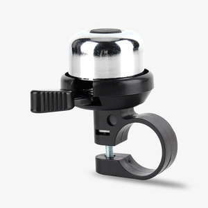 Yueli Mountain Bike Bell Silver Metal Loud Sound Outdoor <b>Cycling</b> Bicycle Bell Mini Handlebar Mount - Product Image 2