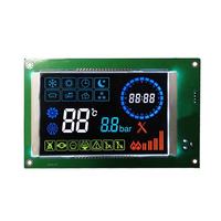Disesuaikan ukuran VA layar hitam PIN menghubungkan Ht1621 COB segmen warna modul Tampilan LCD 5.0V tegangan operasi LED putih