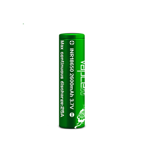 Testé par Mooch Vapcell Batterie Li-ion 2600mAh 25A INR18650 Cellule de batterie rechargeable au lithium Batterie verte Équivalent à <span class=keywords><strong>VTC5A</strong></span> Équivalent à VTC6A - Product Image 1