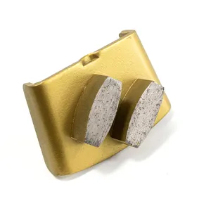 Somebetter sapatas de moagem de concreto diamante com segmentos de botão duplo para moedor de chão HTC