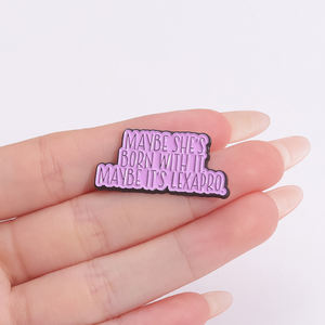 Sming pin peduli kesehatan Mental Enamel pin autisme kecemasan sosial frasa bros topi Lapel lencana hadiah perhiasan - Product Image 4