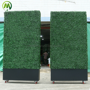 Customized Boxwood Artificial Grass <strong>Wall</strong> <strong>Vertical</strong> Panels Plastic Artificial Boxwood Hedges <strong>Planter</strong> Factory Price Sale OEM - Product Image 2